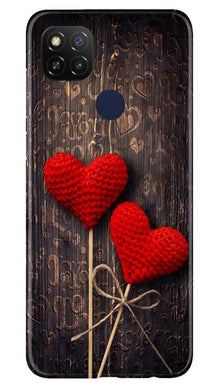 Red Hearts Mobile Back Case for Redmi 9 Activ (Design - 80)