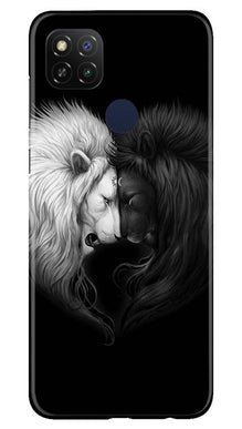 Dark White Lion Mobile Back Case for Redmi 9 Activ  (Design - 140)