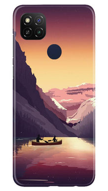 Mountains Boat Mobile Back Case for Redmi 9 Activ (Design - 181)