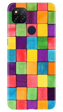 Colorful Square Mobile Back Case for Redmi 9 Activ (Design - 218)