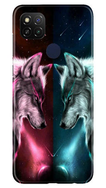 Wolf fight Mobile Back Case for Redmi 9 Activ (Design - 221)