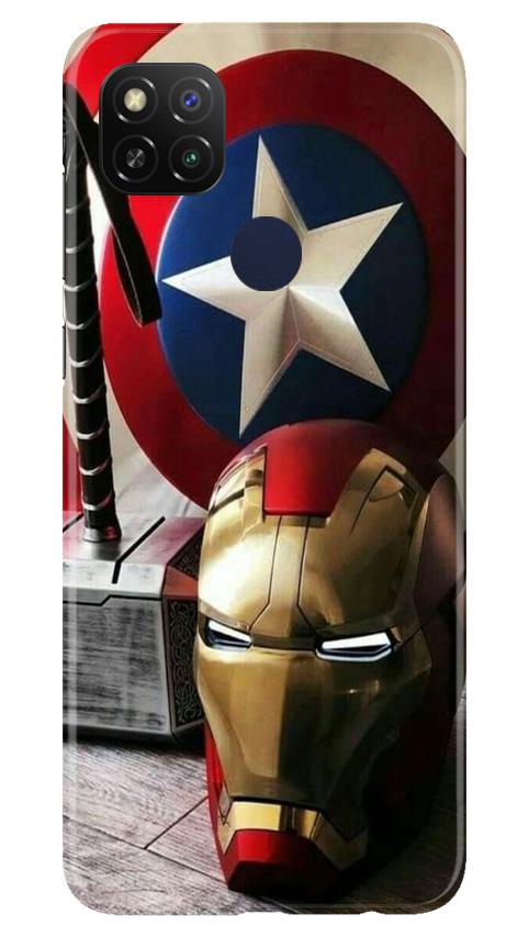 Ironman Captain America Case for Redmi 9 Activ (Design No. 254)