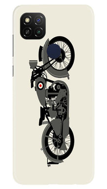 MotorCycle Mobile Back Case for Redmi 9 Activ (Design - 259)