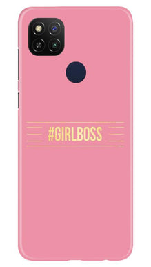 Girl Boss Pink Mobile Back Case for Redmi 9 Activ (Design - 263)