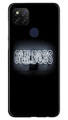 Girl Boss Black Mobile Back Case for Redmi 9 Activ (Design - 268)