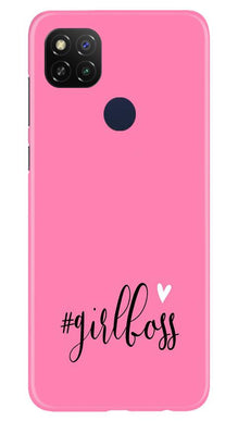 Girl Boss Pink Mobile Back Case for Redmi 9 Activ (Design - 269)