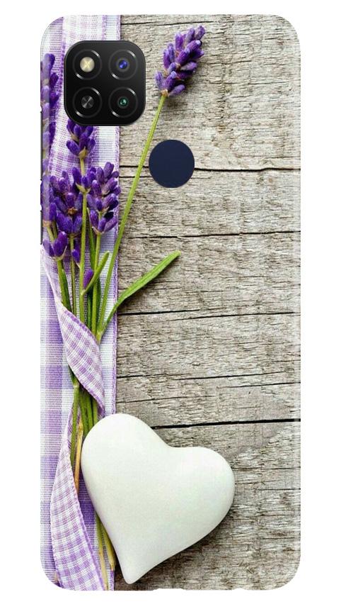 White Heart Case for Redmi 9 Activ (Design No. 298)