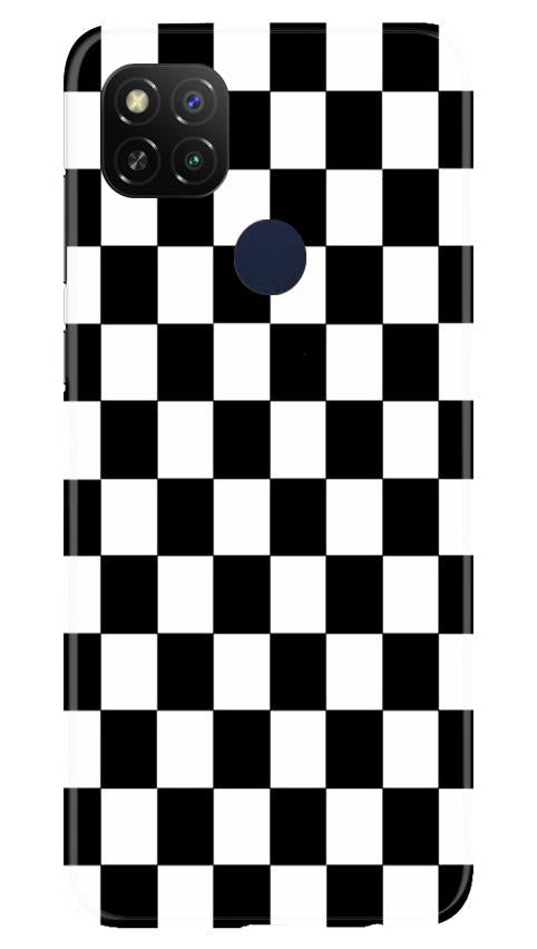Black White Boxes Mobile Back Case for Xiaomi Redmi 9 (Design - 372)