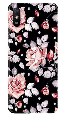 Pink rose Mobile Back Case for Xiaomi Redmi 9a (Design - 12)