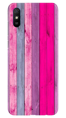 Wooden look Mobile Back Case for Xiaomi Redmi 9a (Design - 24)
