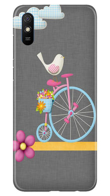 Sparron with cycle Mobile Back Case for Xiaomi Redmi 9a (Design - 34)