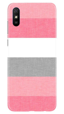 Pink white pattern Mobile Back Case for Xiaomi Redmi 9a (Design - 55)