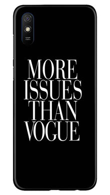 More Issues than Vague Mobile Back Case for Xiaomi Redmi 9i (Design - 74)