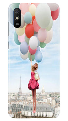Girl with Baloon Mobile Back Case for Xiaomi Redmi 9a (Design - 84)