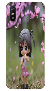 Cute Girl Mobile Back Case for Xiaomi Redmi 9a (Design - 92)