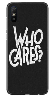 Who Cares Mobile Back Case for Xiaomi Redmi 9a (Design - 94)