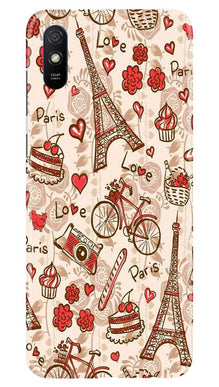 Love Paris Mobile Back Case for Xiaomi Redmi 9i  (Design - 103)