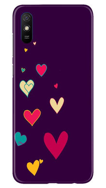 Purple Background Mobile Back Case for Xiaomi Redmi 9i  (Design - 107)