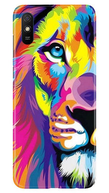 Colorful Lion Mobile Back Case for Xiaomi Redmi 9i  (Design - 110)