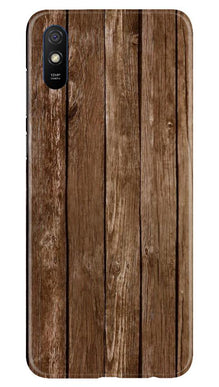 Wooden Look Mobile Back Case for Xiaomi Redmi 9a  (Design - 112)
