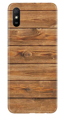 Wooden Look Mobile Back Case for Xiaomi Redmi 9i  (Design - 113)