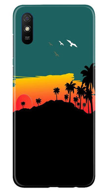 Sky Trees Mobile Back Case for Xiaomi Redmi 9a (Design - 191)