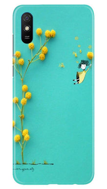 Flowers Girl Mobile Back Case for Xiaomi Redmi 9i (Design - 216)