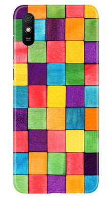 Colorful Square Mobile Back Case for Xiaomi Redmi 9a (Design - 218)