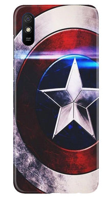 Captain America Shield Mobile Back Case for Xiaomi Redmi 9a (Design - 250)
