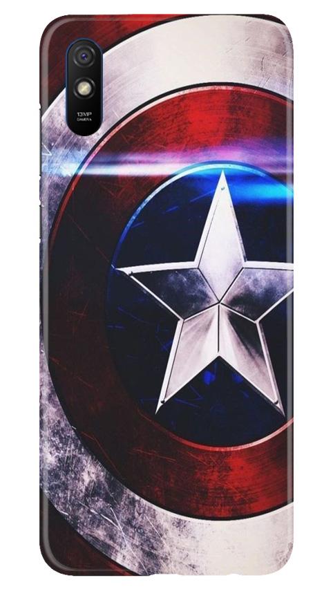 Captain America Shield Case for Xiaomi Redmi 9i (Design No. 250)
