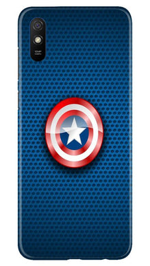 Captain America Shield Mobile Back Case for Xiaomi Redmi 9i (Design - 253)