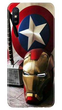 Ironman Captain America Mobile Back Case for Xiaomi Redmi 9a (Design - 254)