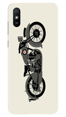MotorCycle Mobile Back Case for Xiaomi Redmi 9i (Design - 259)