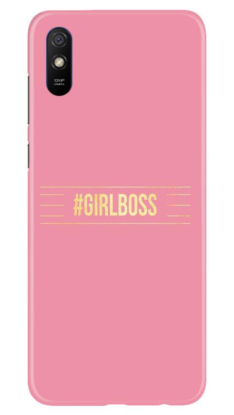 Girl Boss Pink Case for Xiaomi Redmi 9a (Design No. 263)