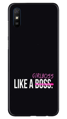 Like a Girl Boss Mobile Back Case for Xiaomi Redmi 9i (Design - 265)