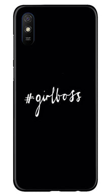 #GirlBoss Mobile Back Case for Xiaomi Redmi 9a (Design - 266)