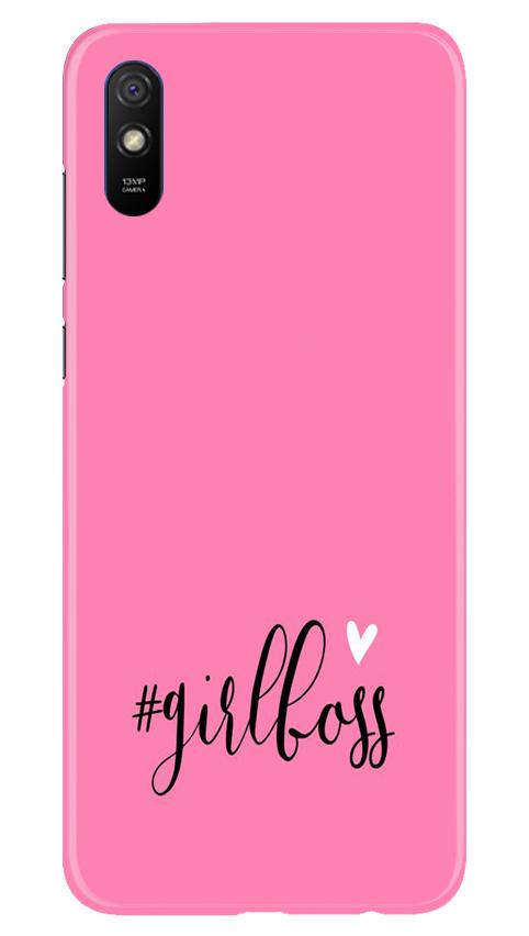 Girl Boss Pink Case for Xiaomi Redmi 9a (Design No. 269)