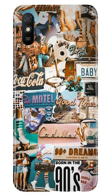 Vintage Design Mobile Back Case for Xiaomi Redmi 9a (Design - 284)