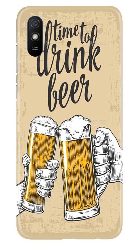 Drink Beer Mobile Back Case for Xiaomi Redmi 9i (Design - 328)
