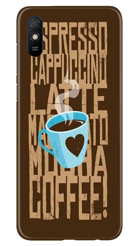 Love Coffee Mobile Back Case for Xiaomi Redmi 9a (Design - 351)