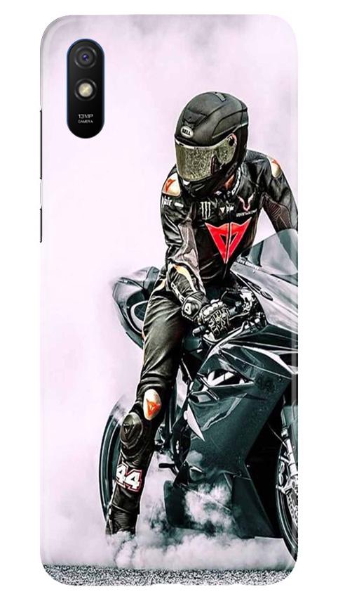 Biker Mobile Back Case for Xiaomi Redmi 9i (Design - 383)