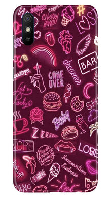 Party Theme Mobile Back Case for Xiaomi Redmi 9i (Design - 392)