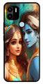 Lord Radha Krishna Metal Mobile Case for Redmi A2 Plus   (Design No -01)