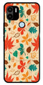 Leafs Design Metal Mobile Case for Poco C51   (Design No -14)
