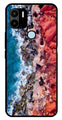 Sea Shore Metal Mobile Case for Poco C50   (Design No -18)
