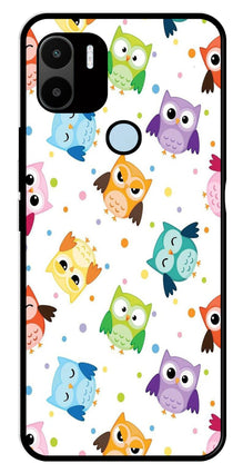 Owls Pattern Metal Mobile Case for Poco C50