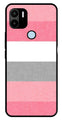 Pink Pattern Metal Mobile Case for Redmi C50   (Design No -23)