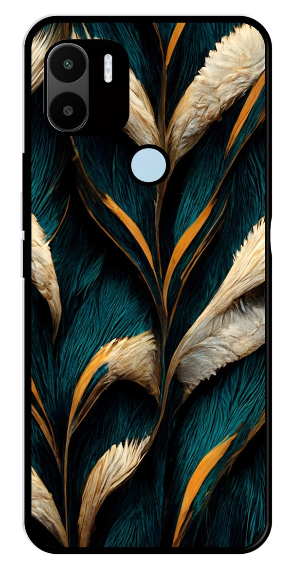 Feathers Metal Mobile Case for Redmi C50   (Design No -30)