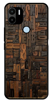 Alphabets Metal Mobile Case for Redmi C50