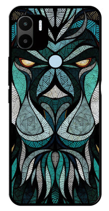 Lion Pattern Metal Mobile Case for Redmi C50